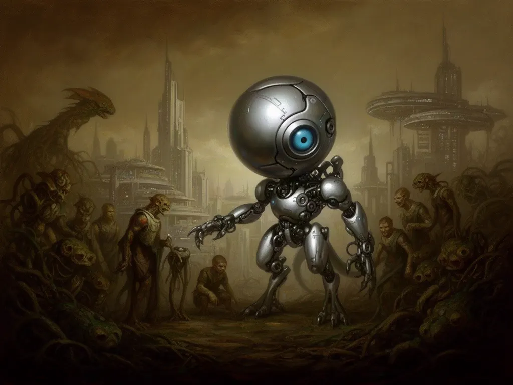 ภาพวาดสปีชีส์ เครื่องจักรใหม่ (New Machines) (New Machines) จากจักรวรรดิใหม่ของมนุษยชาติ — หลังสงคราม Asteromorph-Gravital