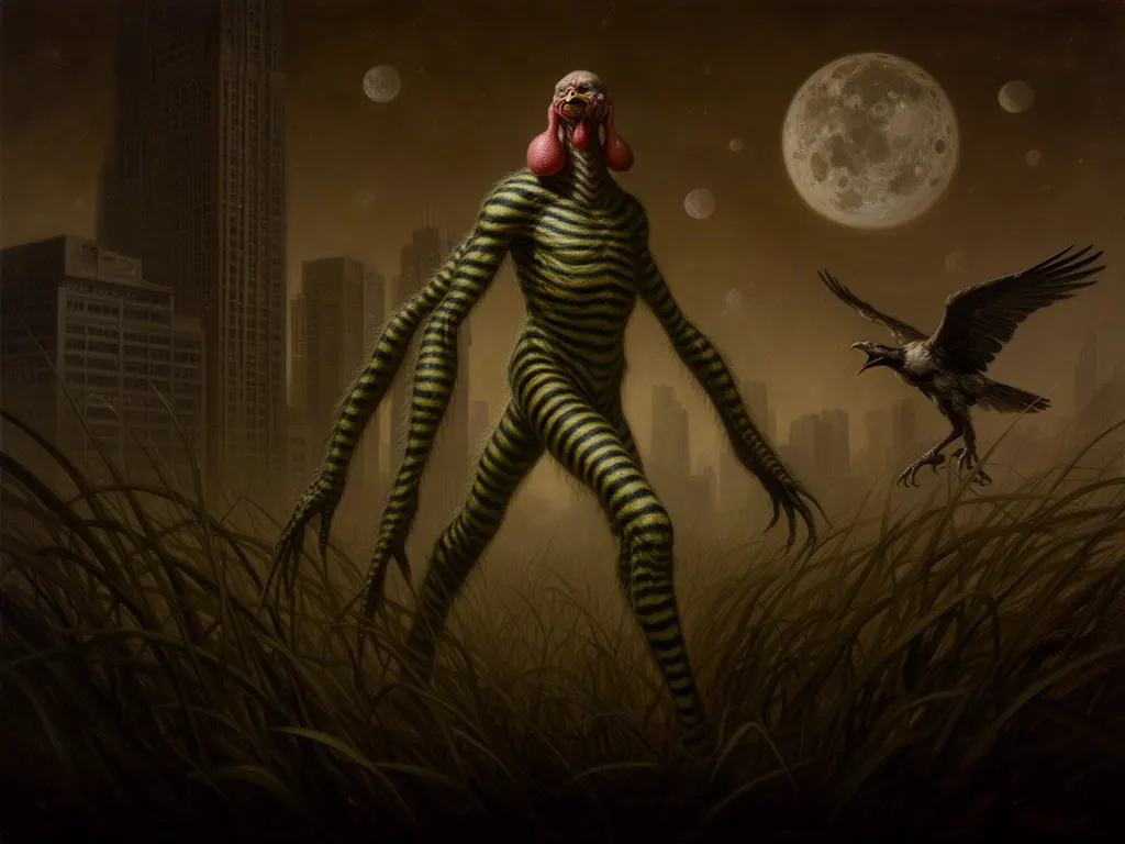 ภาพวาดสปีชีส์ ผู้ก้าวยาว (Striders) (Striders) จากทางตันหลัง Qu จากไป — ~2 ล้านปีหลัง Qu จากไป